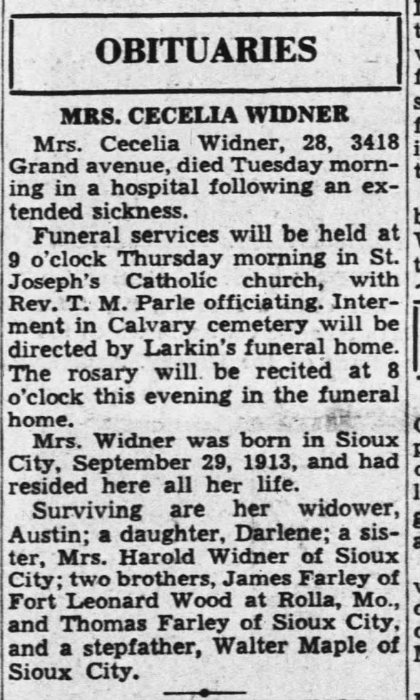 Clipping from Sioux City Journal